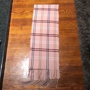 Cejon Italian pink plaid scarf
